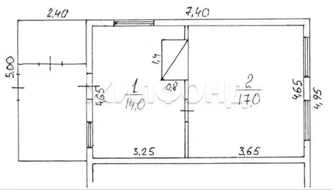 Дом в Кандинка, улица Мира (31 м)