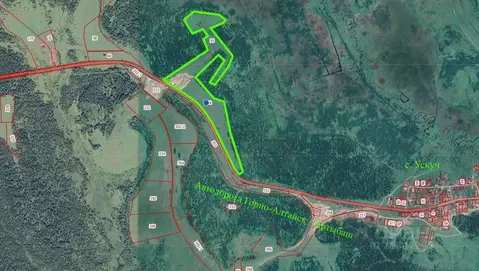 Участок в Алтай, Чойский район, с. Ускуч  (2369.0 сот.)