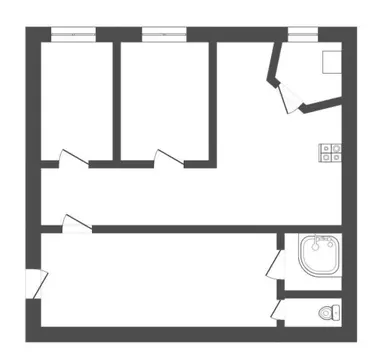 3-комнатная квартира: Борисоглебск, улица Космонавтов, 1 (70 м)
