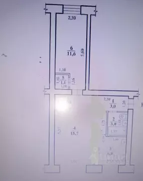 2-к кв. Забайкальский край, Чита ул. Ярославского, 19 (43.4 м)
