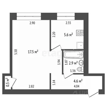 1-к кв. Башкортостан, Стерлитамак Волочаевская ул., 16 (31.1 м)