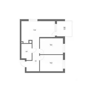 2-к кв. Калининградская область, Гурьевск ул. Имени Антона Пошкуса, ...