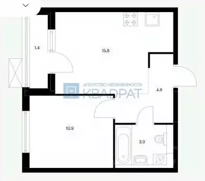 1-к кв. Ярославская область, Ярославль Волга Парк жилой комплекс, 1В ...