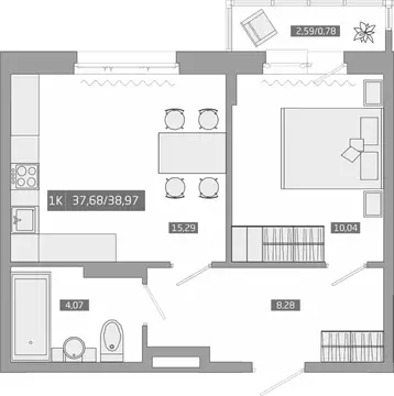 1-к кв. Приморский край, Артем  (37.9 м)