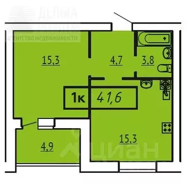 1-к кв. Ивановская область, Иваново Московский мкр, 4А (43.0 м)