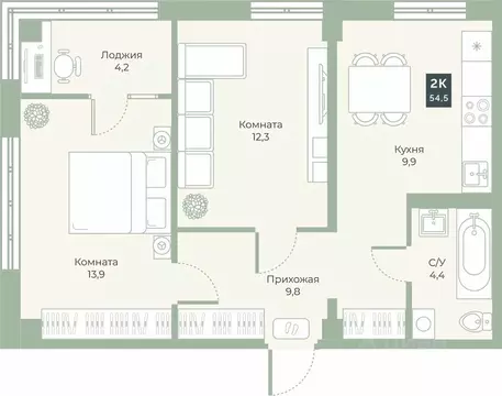 Свободной планировки кв. Курганская область, Курган Заозерный ...