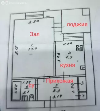 1-комнатная квартира: Киров, Московская улица, 185А (34.7 м)