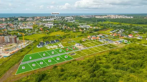 Участок в Калининградская область, Зеленоградск ул. Радужная, 10 (8.0 ...