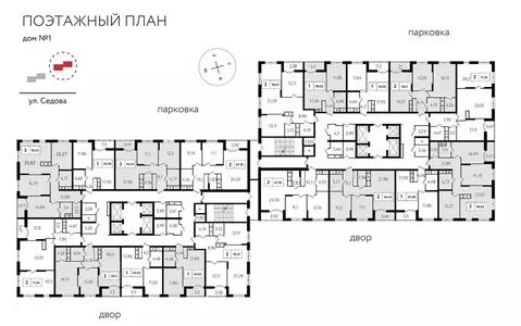 3-комнатная квартира: Тула, улица Седова, 26к2 (94.1 м)