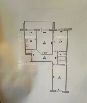 3-к кв. Волгоградская область, Волгоград ул. Янки Купалы, 65 (69.6 м)