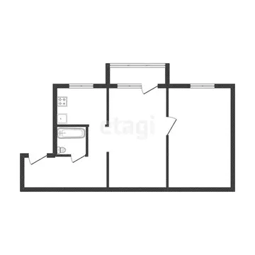 2-комнатная квартира: Воронеж, Дорожная улица, 44А (49.8 м)