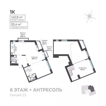 2-к кв. Пермский край, Пермь Вышка II мкр, Ветлан жилой комплекс ...