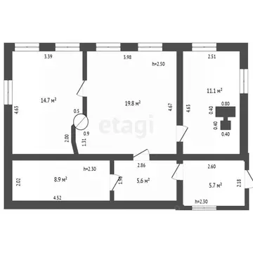 Дом в Башкортостан, Гафурийский район, Красноусольский сельсовет, с. ...