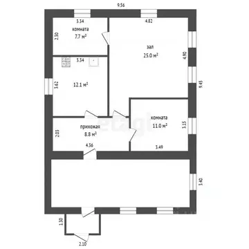Дом в Пермский край, пос. Куеда ул. Восточная (64 м)