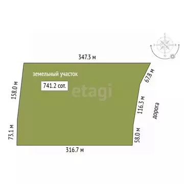 Участок в Крым, Черноморский район, Оленевское с/пос, с. Оленевка  ...