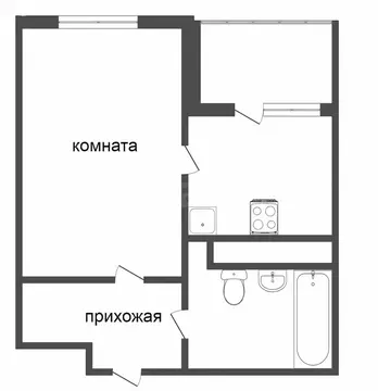 1-комнатная квартира: Тюмень, улица Бакинских Комиссаров, 3 (32.9 м)