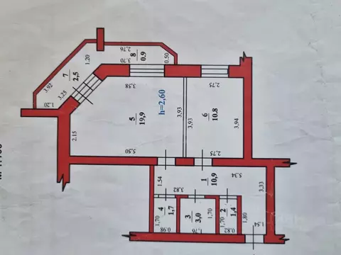 1-к кв. Башкортостан, Стерлитамак ул. Гоголя, 2Д (47.7 м)