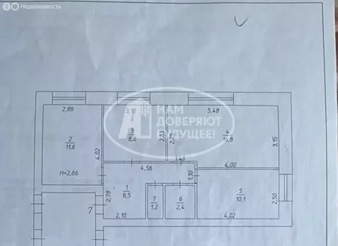 3-комнатная квартира: Чернушка, улица Францева, 10 (60 м)