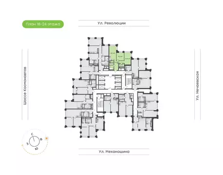 2-к кв. Пермский край, Пермь ул. Механошина, 16 (62.9 м)