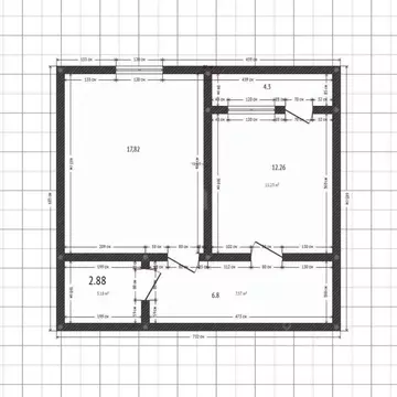 2-к кв. Дагестан, Махачкала ул. Ангарная, 33 (44.0 м)