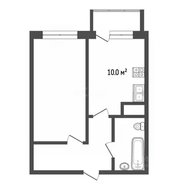1-к кв. Самарская область, Самара просп. Карла Маркса, 4А (40.5 м)