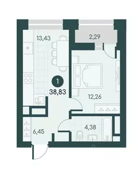1-к кв. Курганская область, Курган Малиновые высоты жилой комплекс ...