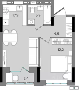 1-к кв. Удмуртия, Ижевск Северо-Западный жилрайон, 2-й мкр, Новый ...