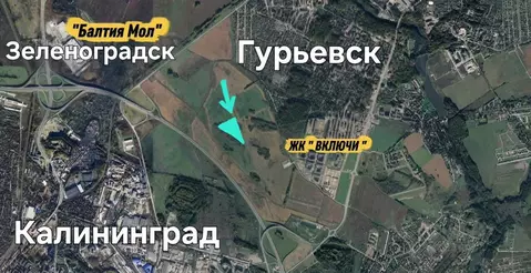 Участок в Калининградская область, Гурьевский муниципальный округ  ...