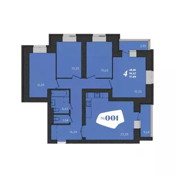 4-к кв. Мордовия, Саранск ул. Кирова, 9 (97.6 м)