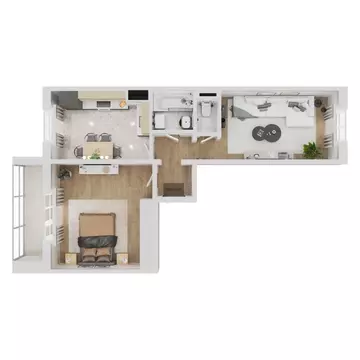 2-к кв. Свердловская область, Каменск-Уральский Октябрьский мкр,  ...