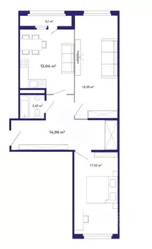 2-к кв. Иркутская область, Иркутский муниципальный округ, Маркова рп, ...