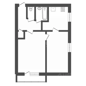2-к кв. Тульская область, Алексин ул. 50 лет Октября, 7 (40.6 м)