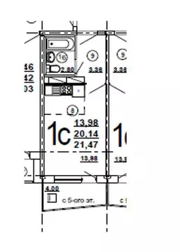 Квартира-студия: Ульяновск, улица Варейкиса, 52 (20.4 м)