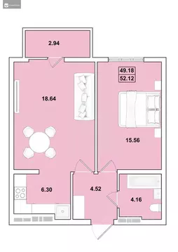 2-к кв. Иркутская область, Иркутск Ново-Ленино мкр, Огни Города жилой ...