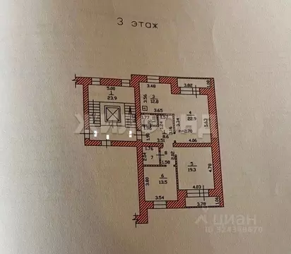 3-к кв. Хакасия, Абакан ул. Крылова, 63 (85.9 м)
