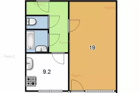 1-комнатная квартира: Екатеринбург, Суходольская улица, 47 (36.1 м)