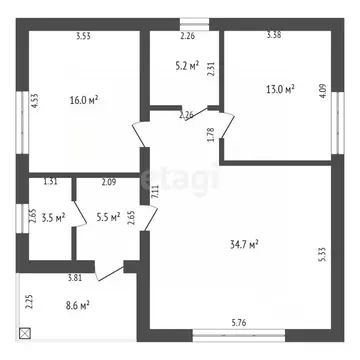 Дом в Тюменская область, Тюменский муниципальный округ, с. Кулига  (89 ...
