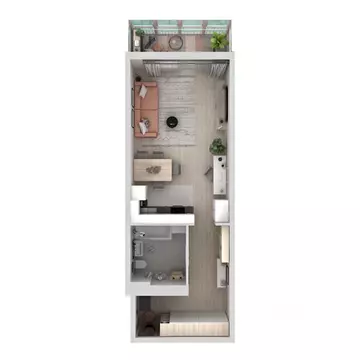 1-к кв. Красноярский край, Красноярск ул. Светлова (43.09 м)