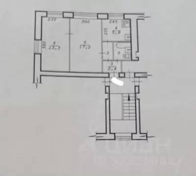 2-к кв. Новосибирская область, Новосибирск Янтарная ул., 42 (43.0 м)