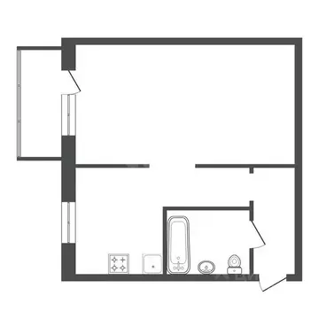 1-к кв. Красноярский край, Красноярск ул. Анатолия Гладкова, 1 (33.0 ...
