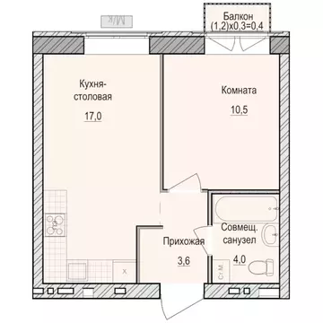 1-к кв. Удмуртия, Завьяловский район, с. Первомайский Санвилл жилой ...