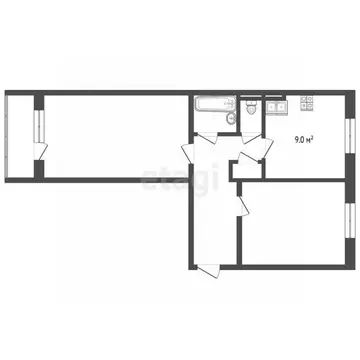 2-к кв. Ямало-Ненецкий АО, Муравленко ул. Ленина, 56 (52.2 м)