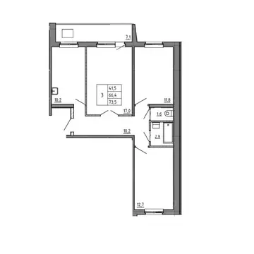 3-к кв. Приморский край, Уссурийск Семь Ветров мкр, Пархоменко жилой ...