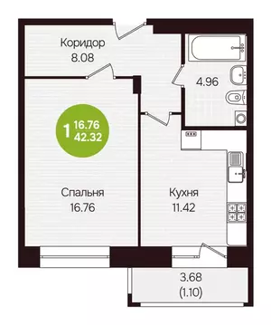 1-к кв. Чувашия, Новочебоксарск ул. Воинов-интернационалистов, поз24 ...