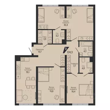 3-к кв. Свердловская область, Екатеринбург Вторчермет жилрайон,  ...