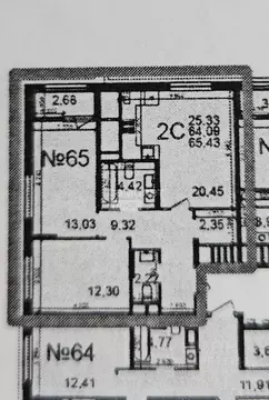2-к кв. Рязанская область, Рязань Льговская ул., 10 (65.43 м)