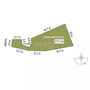 Участок, 13 сот., поселения (ижс)