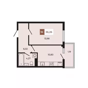 1-к кв. Ростовская область, Аксайский район, Щепкинское с/пос, пос. ...