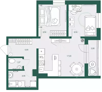 2-к кв. Сахалинская область, Южно-Сахалинск Ново-Александровск п/р, ...