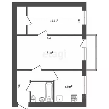 2-к кв. Крым, Симферополь ул. Павленко (48.0 м)